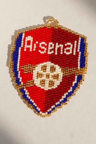 آویز میوکی لوگوی آرسنال - قرمز - آبی - طلایی