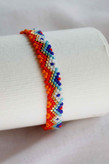 دستبند میوکی - طرح رنگی تابستانی - آبی - سرمه ای - طلایی - نارنجی