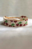 دستبند میوکی - طرح آلبالو -سفید - زرشکی - سبز - طلایی