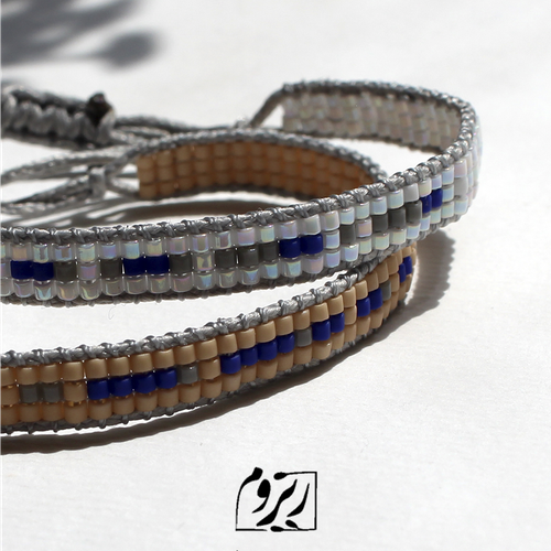 دستبند میوکی - طرح کد مورس - ست دو عددی