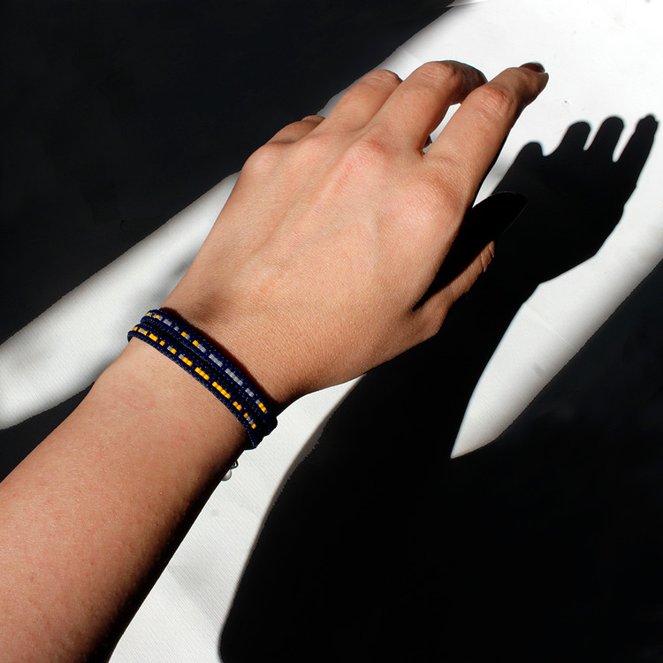 دستبند میوکی - طرح کد مورس - ست دو عددی دستبند دوستی