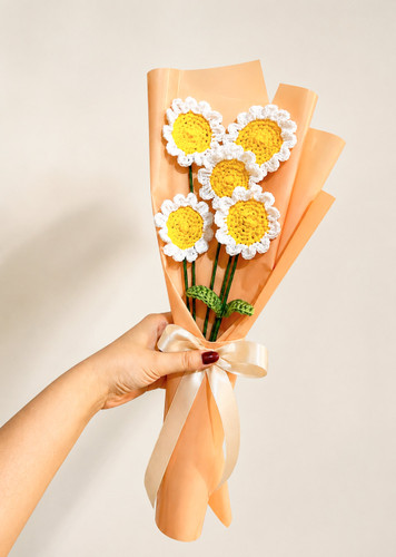 دسته گل کاموایی