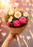 دسته گل کاموایی