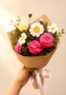 دسته گل کاموایی